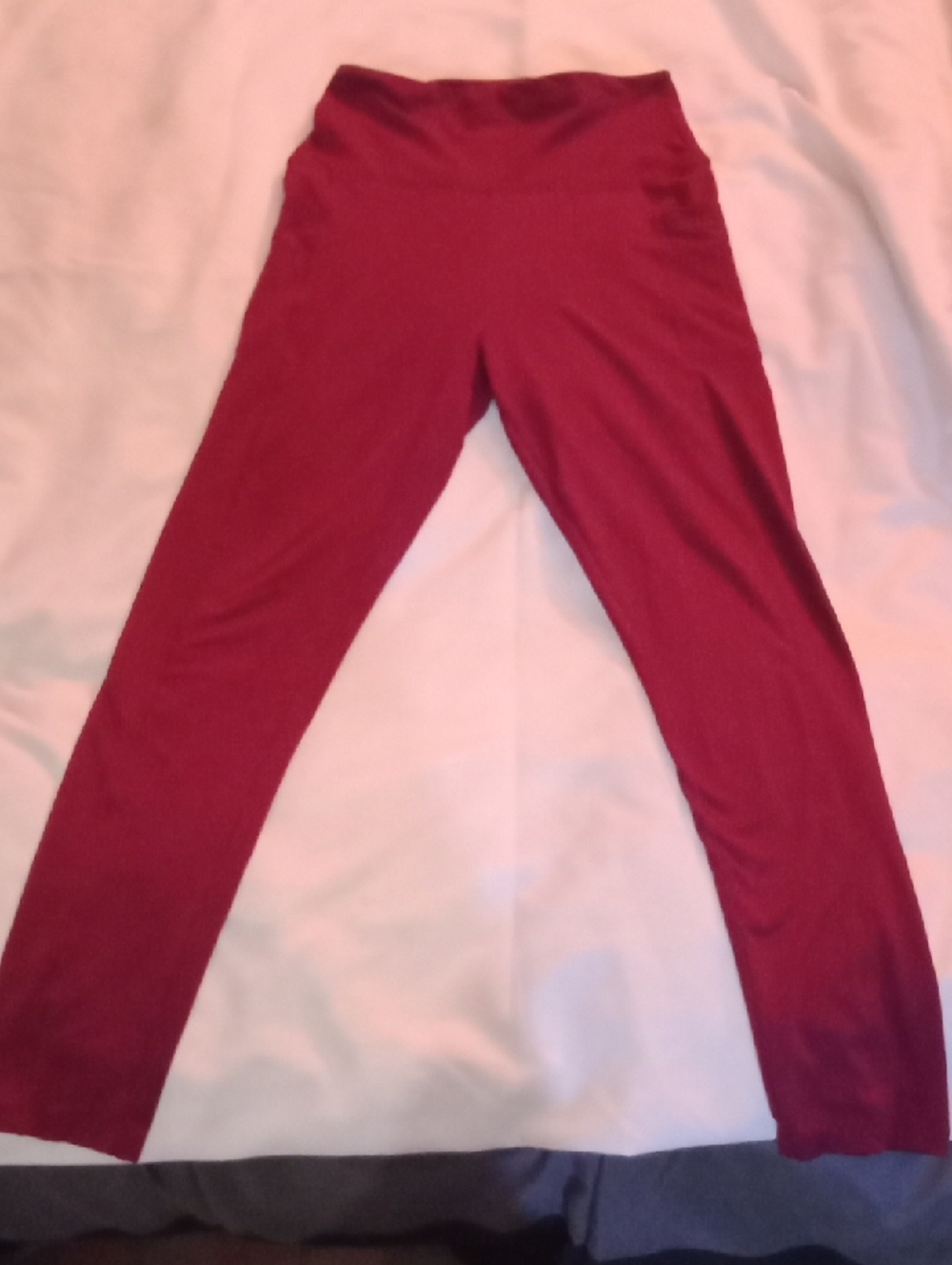 Source Unknown Burgundy Leggings